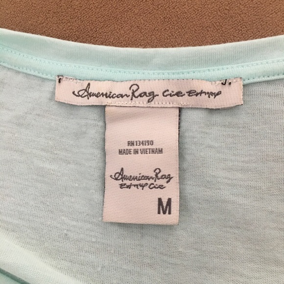American Rag mint green size M top - Picture 3 of 5